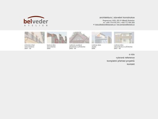 architektura, stavební projekce, vizualizace - ing. jana gregorová, ing. jan gregora, mladá boleslav - vlašim