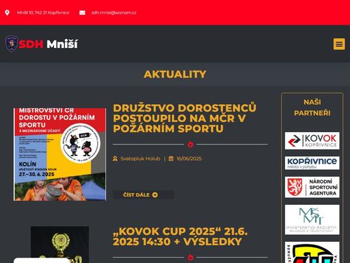 sbor dobrovolných hasičů mniší