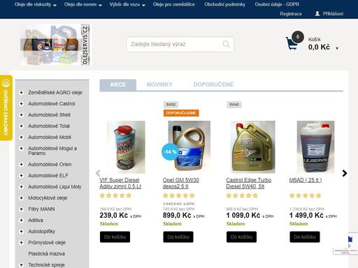 syntetický olej, polosyntetický, minerální, pro váš vůz škoda octavia, volkswagen, opel, audi, renault, dacia, citroen, peugeot a další. průmyslový olej, obráběcí, kluzná vedení, cnc stroje, ložiskové a převodové oleje.
