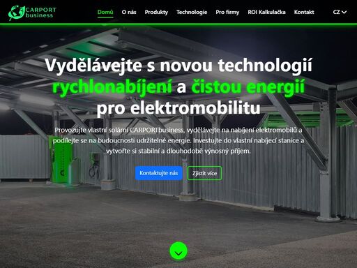 carportbusiness nabízí inovativní řešení solárních přístřešků pro auta s důrazem na ekologii a úsporu energie.