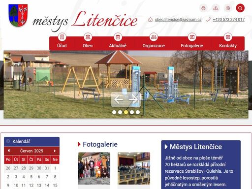 oficiální stránky městysu litenčice