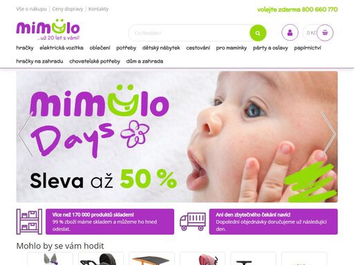 vše pro miminko a maminku na jednom místě. dodáváme do 24 hod! volejte zdarma 800 660 770.