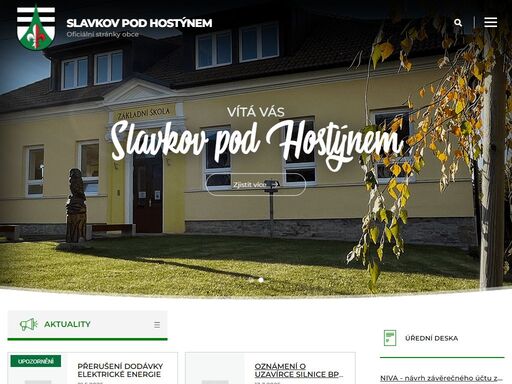 jméno slavkov dostala ves snad podle osobního jména prvního držitele vsi slavka. přídomek pod hostýnem získal slavkov až v roce 1924 ministerským výnosem ze 17 listopadu a to na základě žádosti tehdejšího starosty aloise černockého .. více o historii