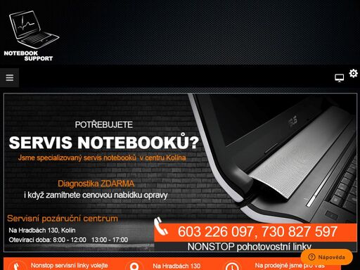 profesionální servis a opravy notebooků všech značek. bezplatná diagnostika a svoz do servisu v kolíně a okolí zdarma!