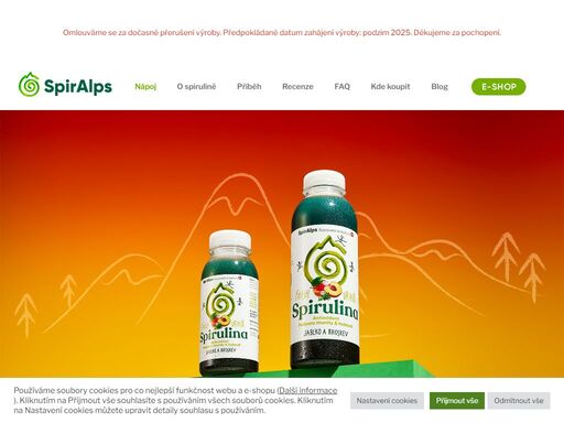 spiralps je přírodní nápoj s čerstvou spirulinou. v kombinaci s bylinnými extrakty a ovocným pyré nabízí více vitamínů, antioxidantů a vlákniny než jiné nápoje.