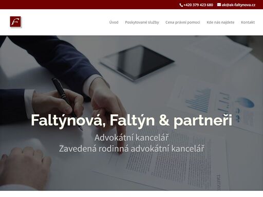 zavedená rodinná advokátní kancelář. poskytujeme právní služby ve všech oblastech práva.