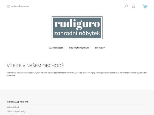 vítejte v našem obchodě. vítáme vás na naší webové stránce, kde najdete několik setů zahradního nábytku pro vaši zahradu. v případě nejasností či dotazů nás neváhejte kontaktovat, rádi vám poradíme.