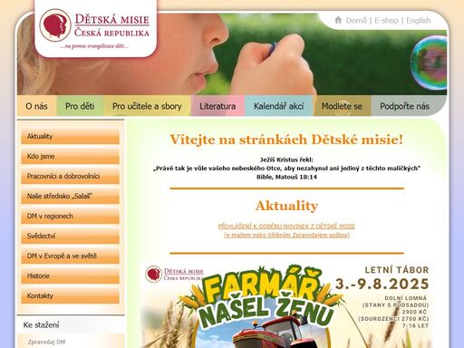www.detskamisie.cz