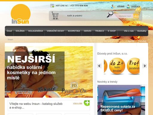 insun - produkty pro solária