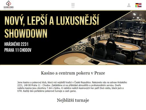 hraje se každý den už od 13:00 až do rána a často i úplně non-stop!