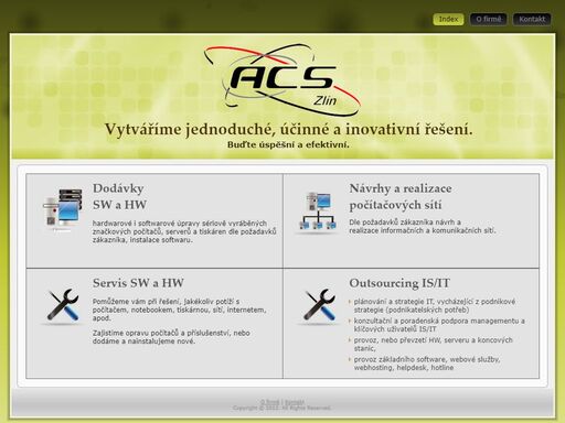 acs vytváříme jednoduché, účinné a inovativní řešení