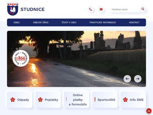 oficiální stránky obce studnice