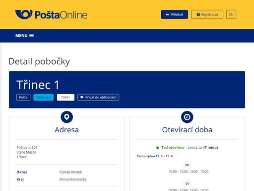 postaonline.cz/detail-pobocky/-/pobocky/detail/73961