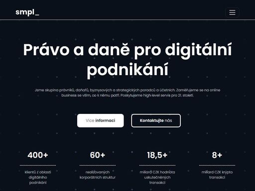 právo a daně pro digitální podnikání. jsme skupina právníků, daňařů, byznysových a strategických poradců a účetních. zaměřujeme se na online business se vším, co k němu patří. poskytujeme high level servis pro 21. století.