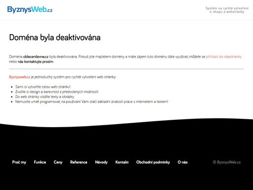 www.oblecenilevne.cz