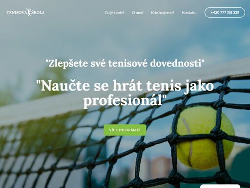 tenisová škola | martina hlaváčková www.tenisovaskola.cz - naučte se hrát tenis jako profesionál