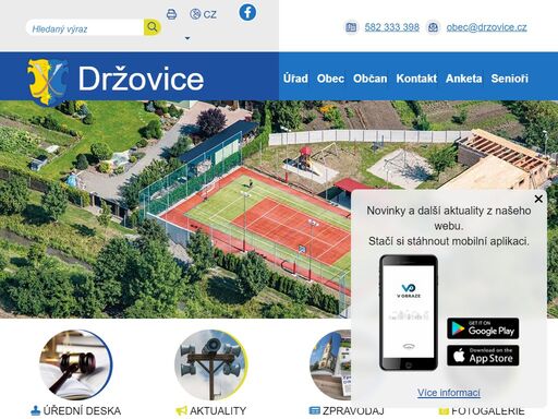 oficiální stránky obce držovice