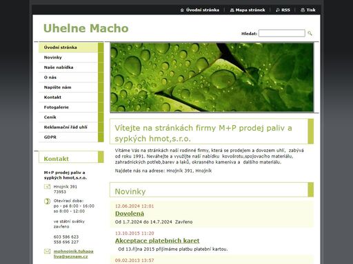 www.uhelnemacho.cz