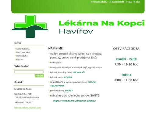 www.lekarnanakopci.cz