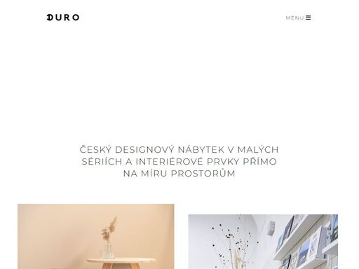český designový nábytek v malých sériích a interiérové prvky přímo na míru prostorům.