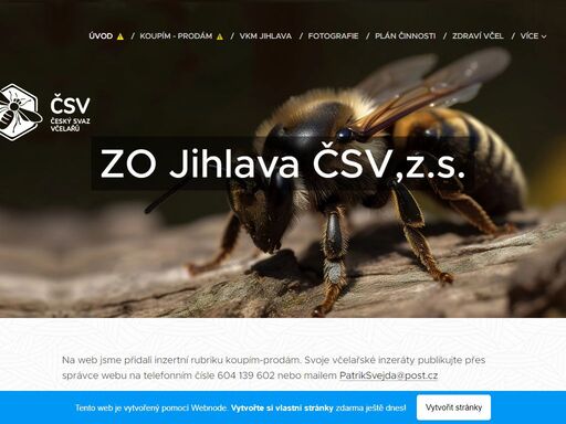 na web jsme přidali inzertní rubriku koupím-prodám. svoje včelařské inzeráty publikujte přes správce webu na telefonním čísle 604 139 602 nebo mailem patriksvejda@post.cz