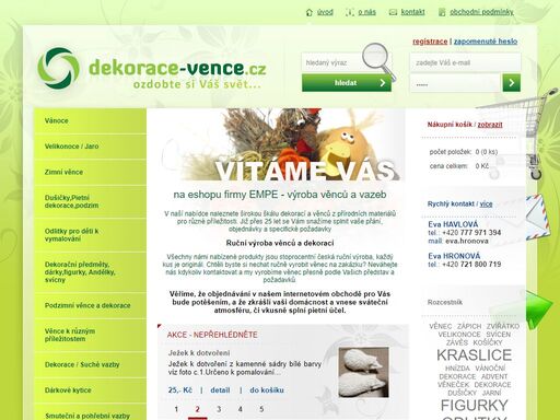 www.dekorace-vence.cz
