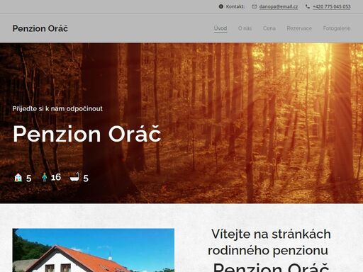 www.penzion-orac.cz