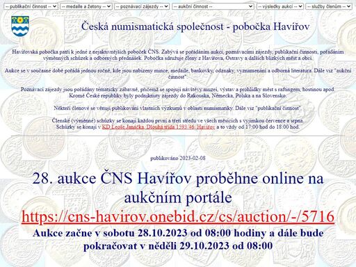 www.numismatika-havirov.cz
