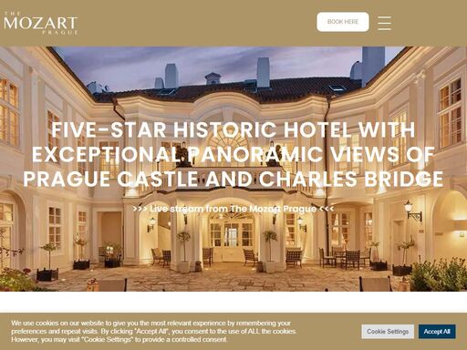 five-star historic hotel with exceptional panoramic views in the heart of prague