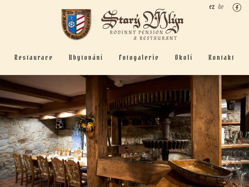oficiální web restaurace a penzionu starý mlýn - rožany