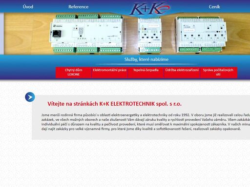 k+k elektrotechnik ivančice - elektromontáže, měření a regulace, inteligentní elektroinstalace