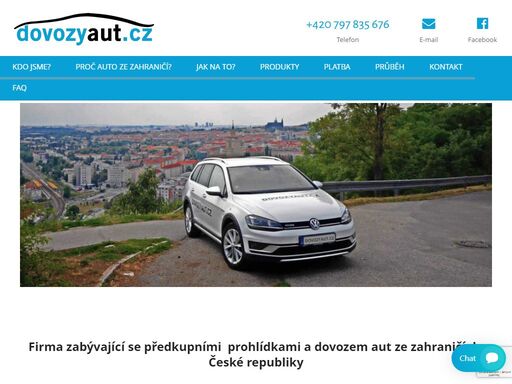 firma zabývající se dovozem aut na přání ze zahraničí do české republiky a na slovensko