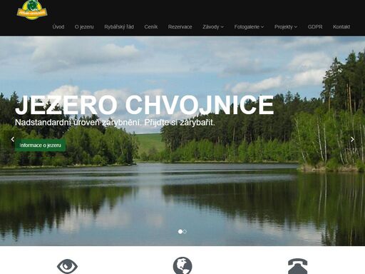 www.jezero-chvojnice.cz