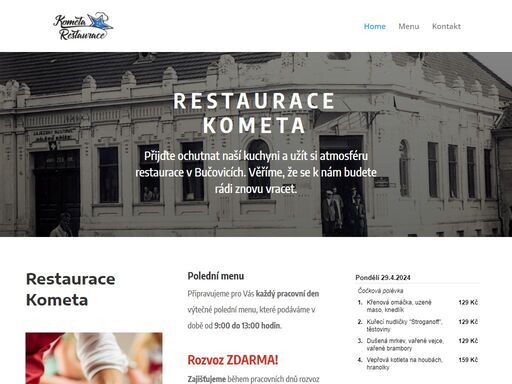 www.restauracekometa.cz