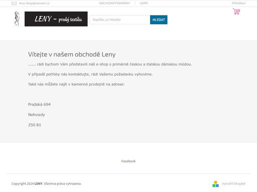 www.leny-shop.cz