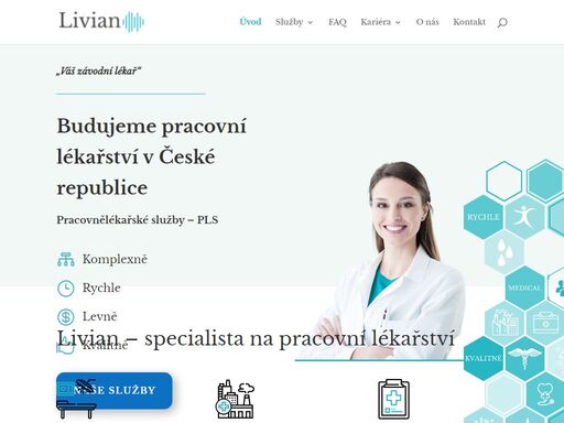 livian buduje v čr moderní a komplexní pracovní lékařství a pracovnělékařské služby již od roku 2009. rychle, levně, kvalitně a komplexně