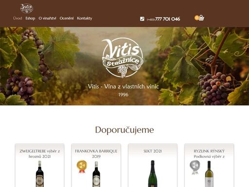 vitis - vino přímo od vinaře ze strážnice e-shop který se specializuje a víno rodinného vinařství vitis s.r.o.