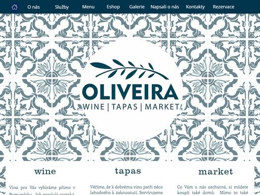 oliveira je tradiční restaurace v portugalském stylu. vychutnejte si pokrm připravený našim šéfkuchařem, vždy spojený s portské vino. www.oliveira.cz