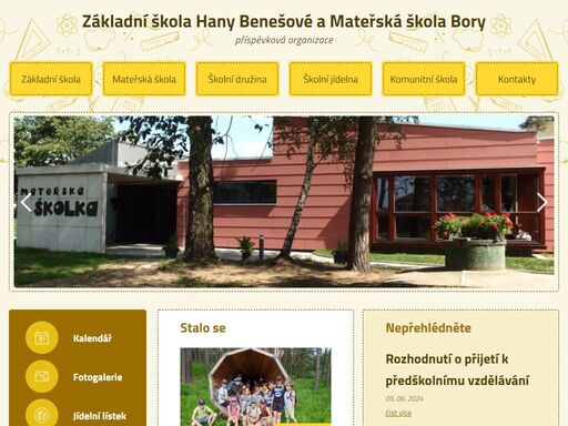 základní škola hany benešové a mateřská škola bory, příspěvková organizace (kraj vysočina)