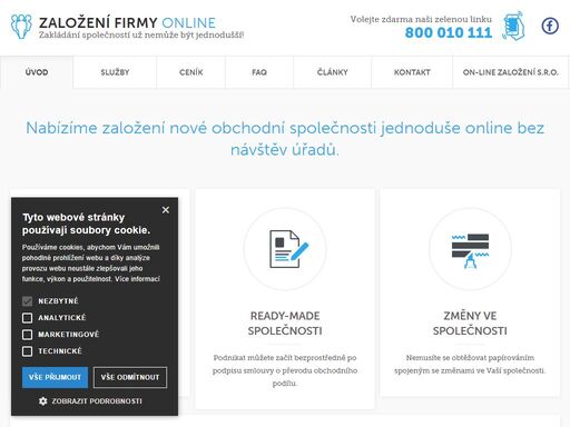 www.zalozenifirmyonline.cz
