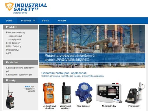 industrial safety cs - detekce plynů