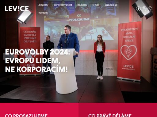 oficiální webové stránky české politické strany levice. bojujeme za spravedlivou společnost, která slouží miliónům lidí, ne miliardářům. přidejte se nyní!