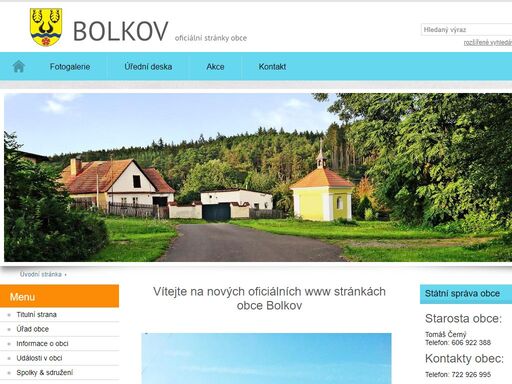oficiální stránky obce bolkov