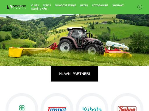 firma agro sochor je prodejcem náhradních dílů na zemědělské stroje a prodejce značek pottinger, farmet a kubota.