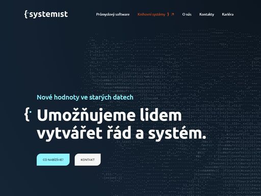 programátorská firma, vyvíjející systémová řešení pro knihovny a průmyslovou výrobu.