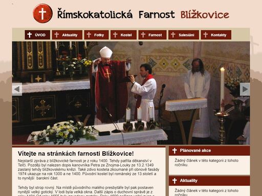 oficiální stránky římskokatolické farnosti blížkovice