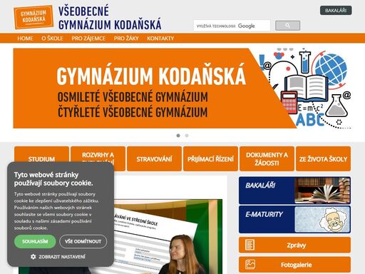 www.gymnaziumkodanska.cz