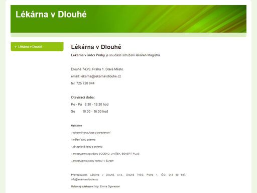 www.lekarnavdlouhe.cz