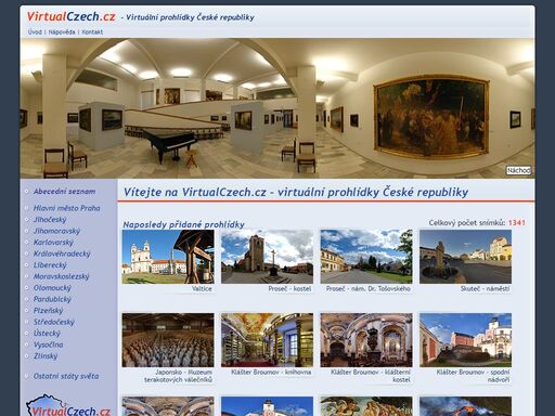 virtual czech republic - virtuální prohlídka / virtual tour české republiky od virtualpanorama. fullscreen panoramas of the czech republic.