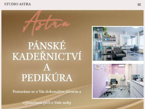 studio astra ostrava zábřeh- pánské kadeřnictví a pedikúra drahomíra chadrabová a marcela pončová. postaráme se o vás dokonalým účesem a pravidelnou péčí o nohy